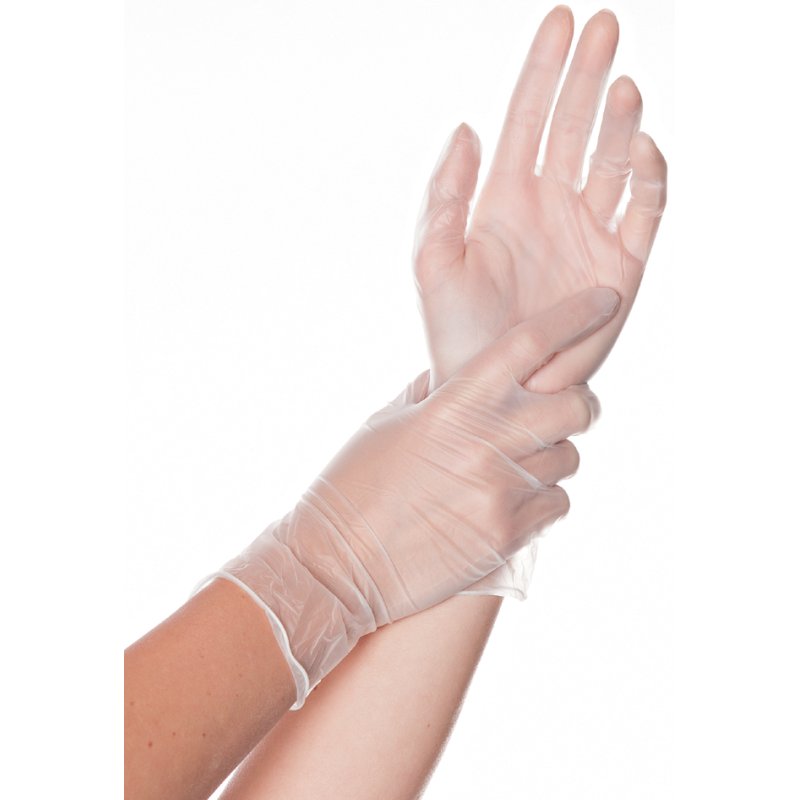 HYGOSTAR handschoenen Classic vinyl, wit, maat S, 100 stuks